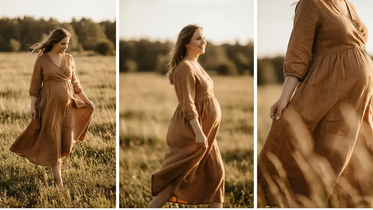 Active pregnancy photography idea