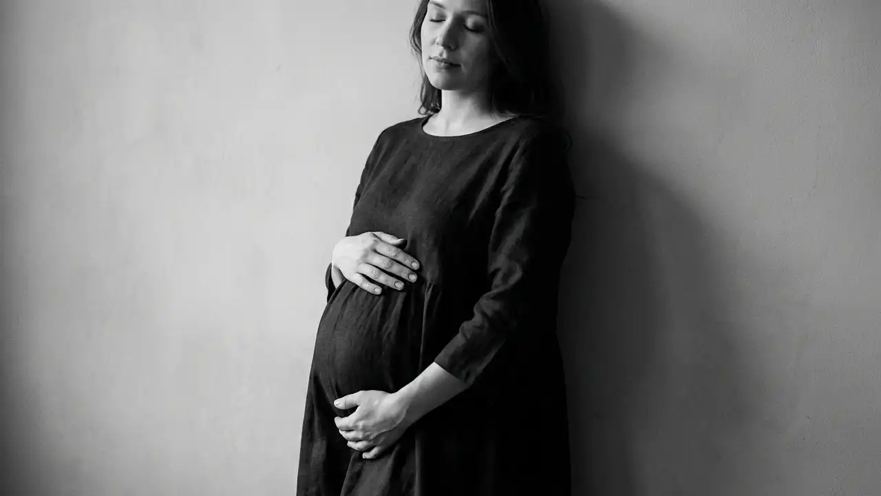 عکس بارداری سیاه و سفید