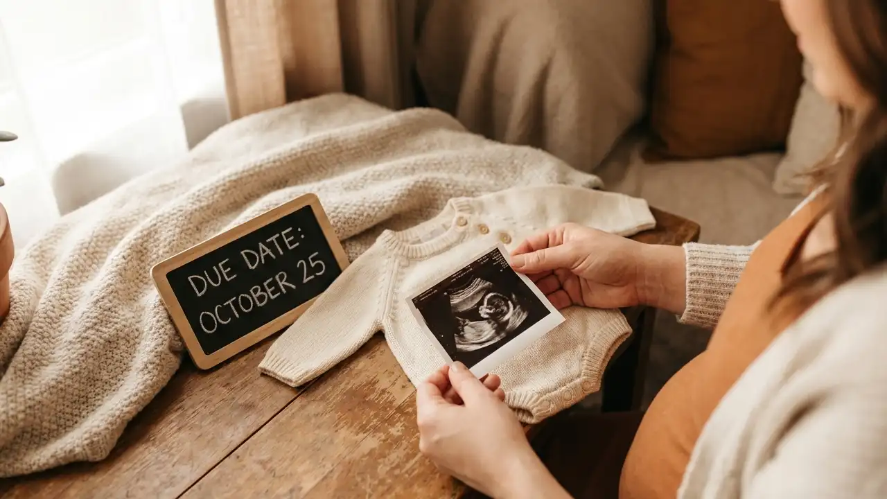 ایده‌ی ترکیب لباس با عکس سونوگرافی و تقویم