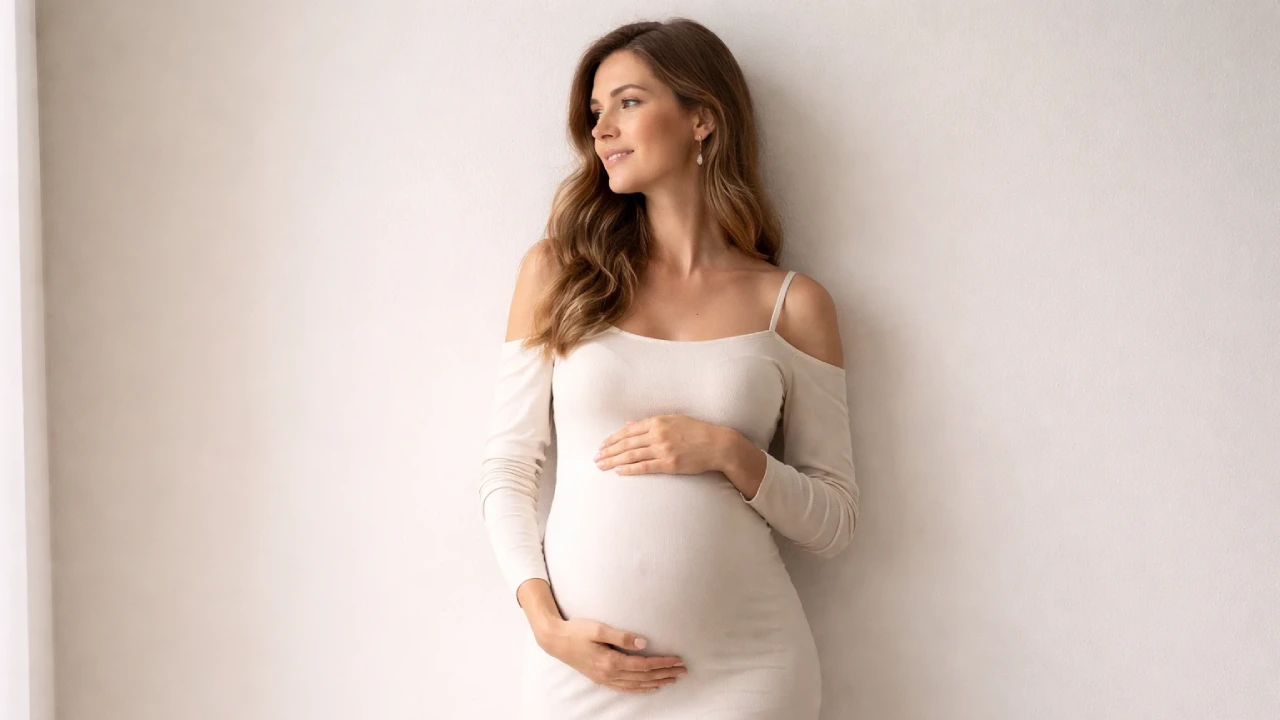 ژست عکاسی بارداری در آتلیه