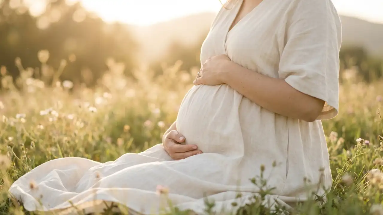 ژست عکاسی بارداری بدون چهره