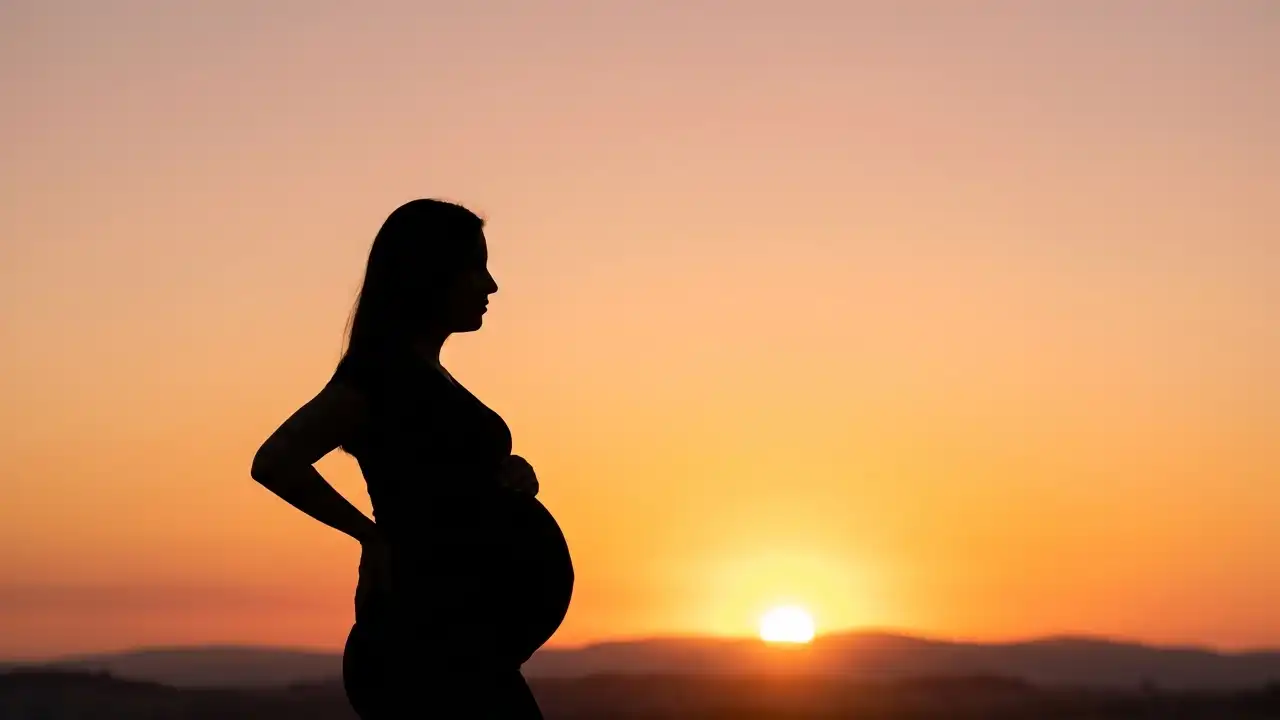  ژست عکاسی بارداری سیلوئت (ضدنور)