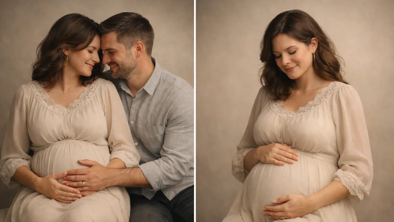 ژست بارداری نشسته