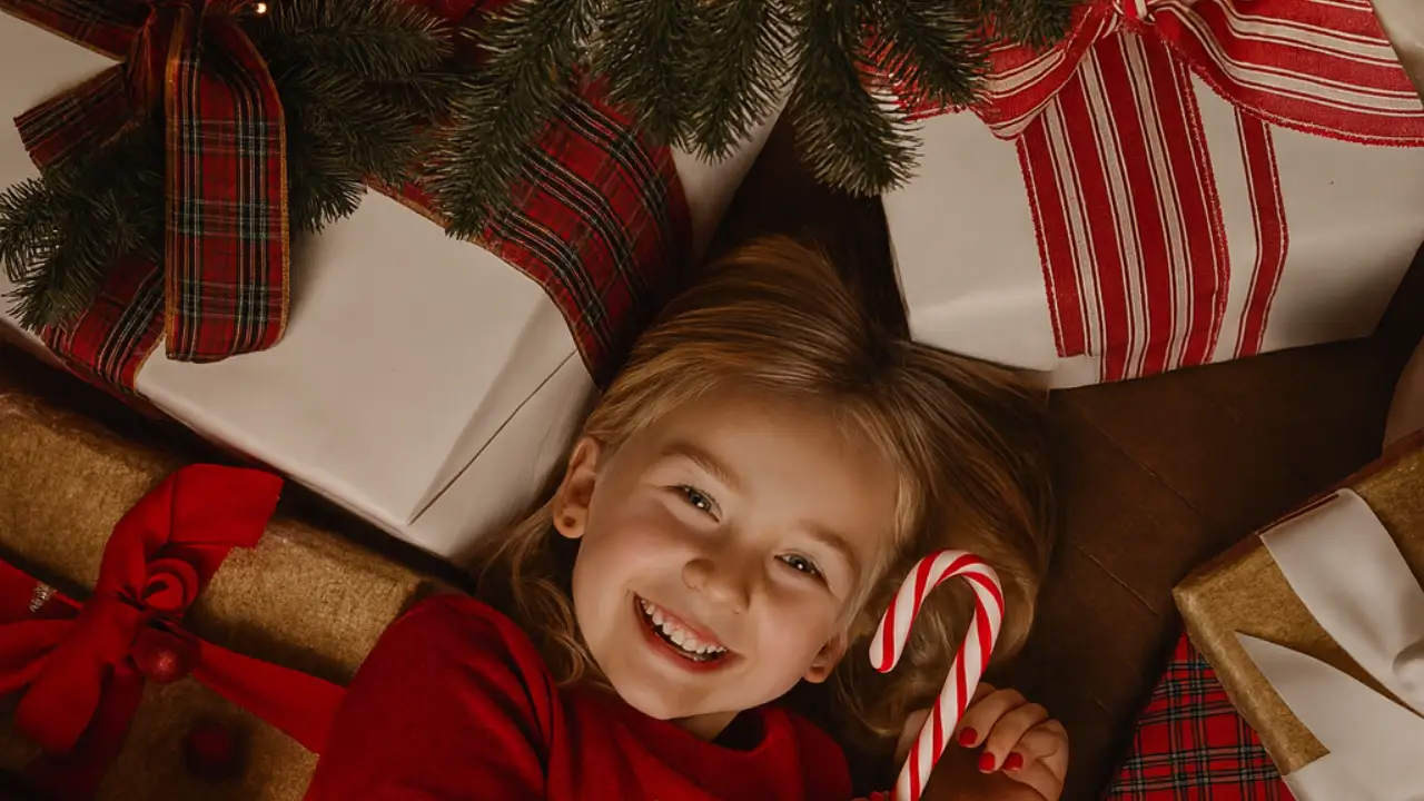 مدل عکس کودک در کریسمس