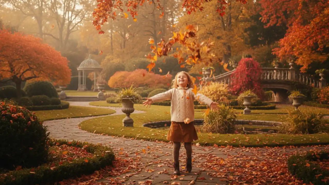 Children's autumn photography