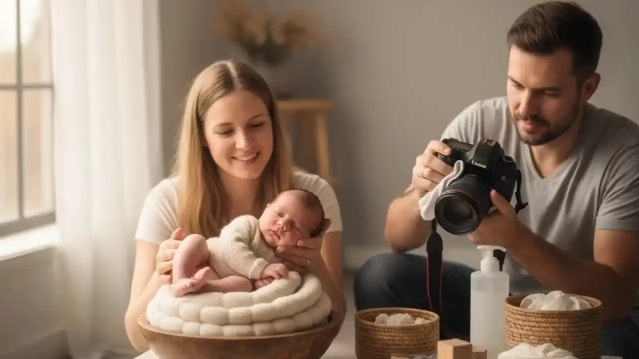 نکات ایمنی قبل از شروع عکاسی نوزاد و کودک