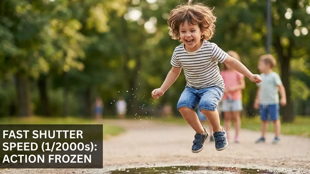 سرعت شاتر برای کنترل حرکت کودک