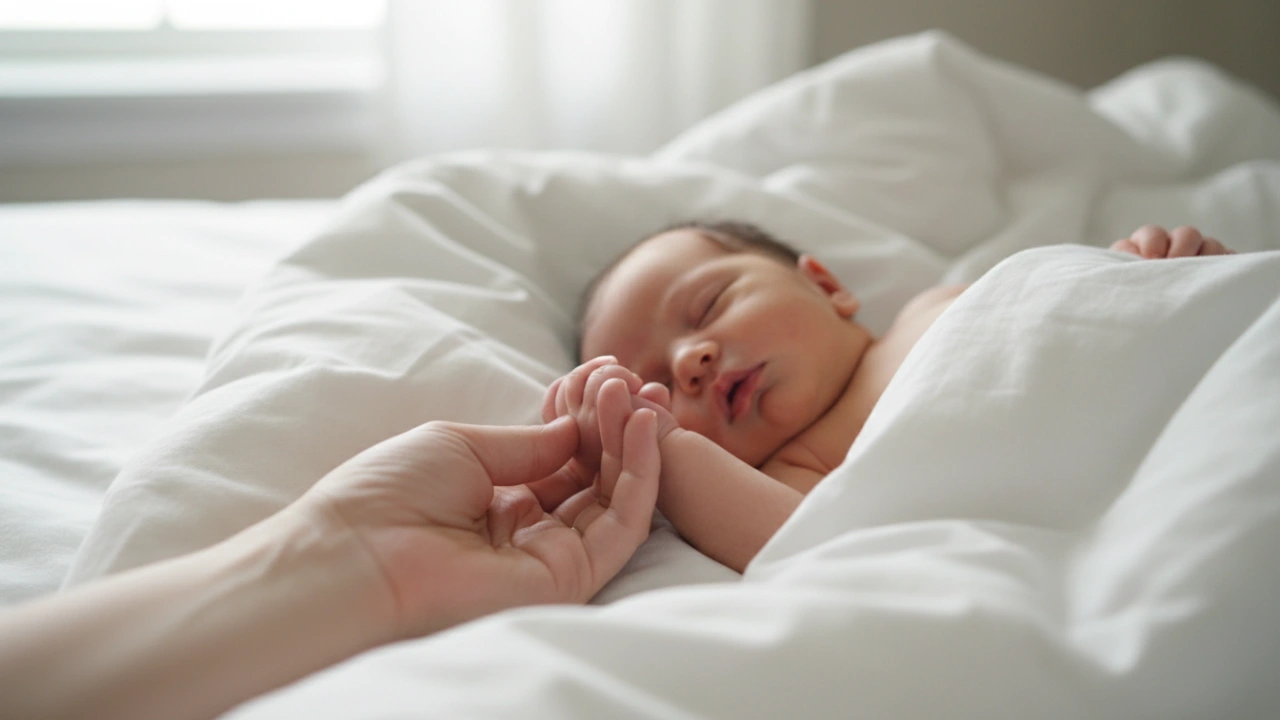 عکس احساسی نوزاد با والدین