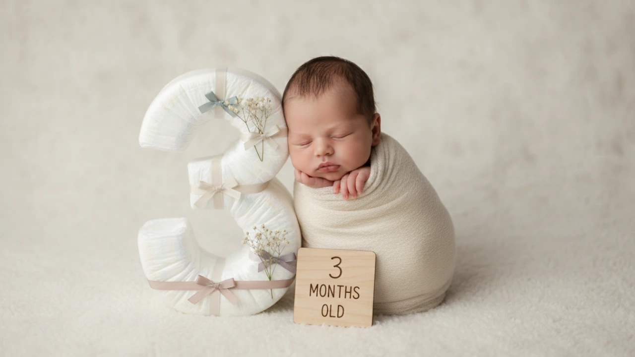 ژست ماهگرد نوزاد